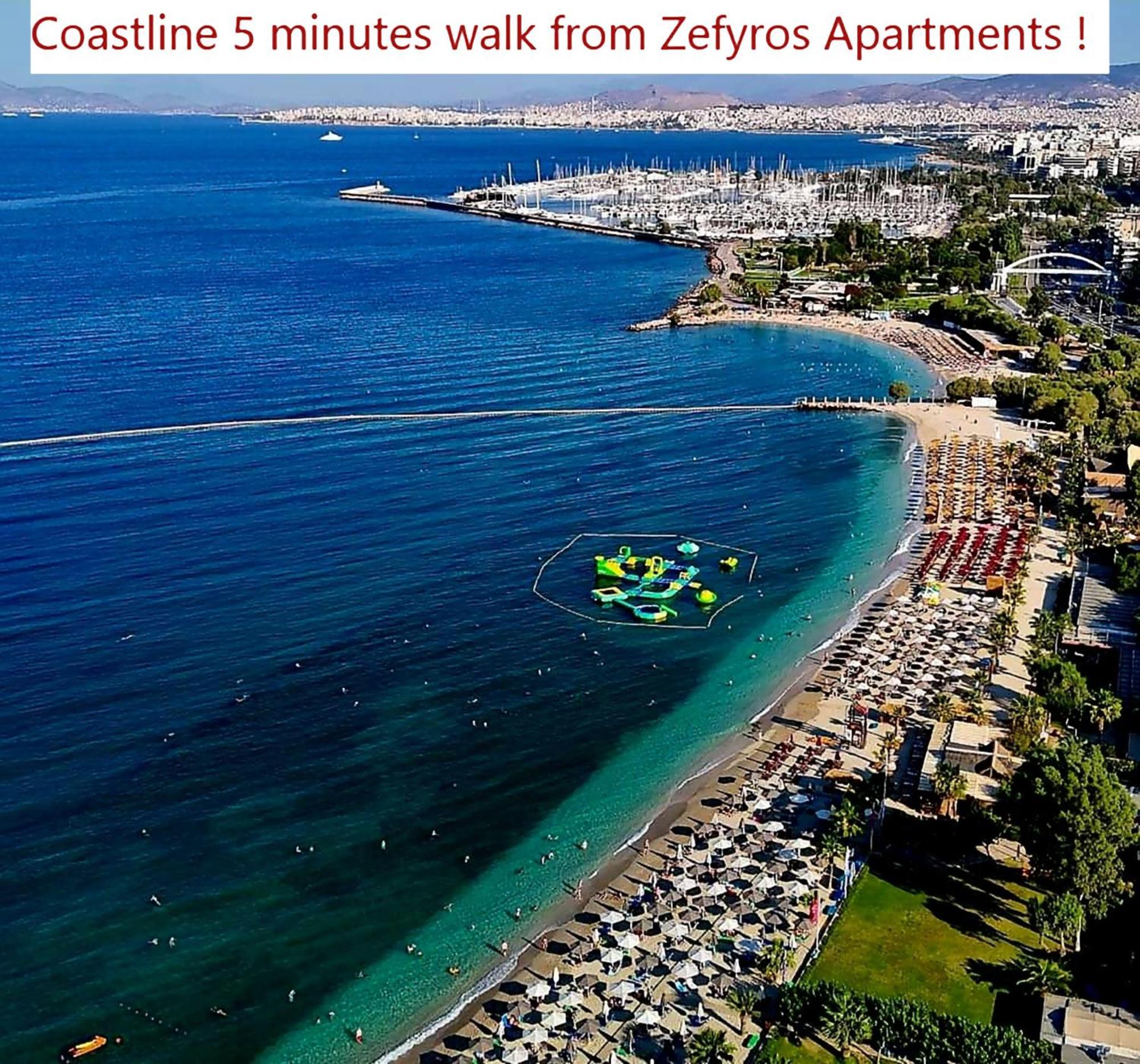 Zefyros Super Cool Apartments Next To Alimos Riviera Aten Exteriör bild